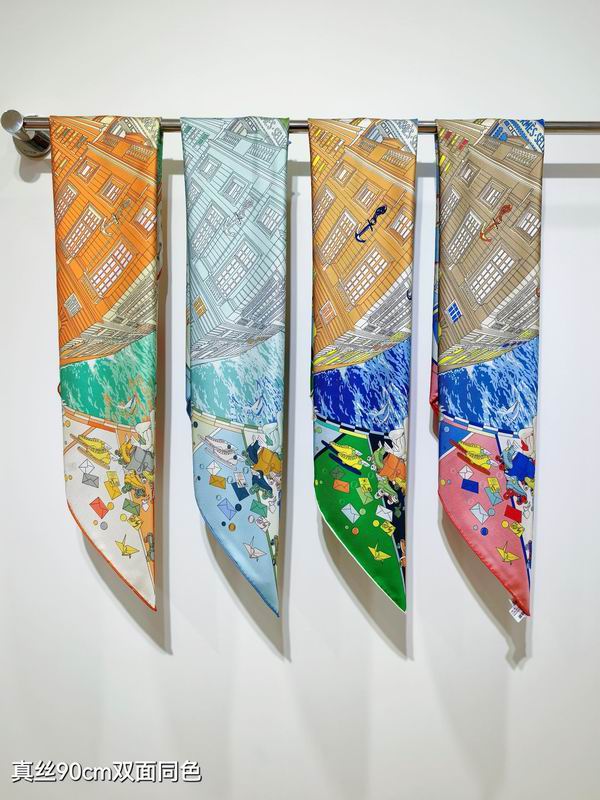 Hermes silk Scarf 90X90cm E041715
